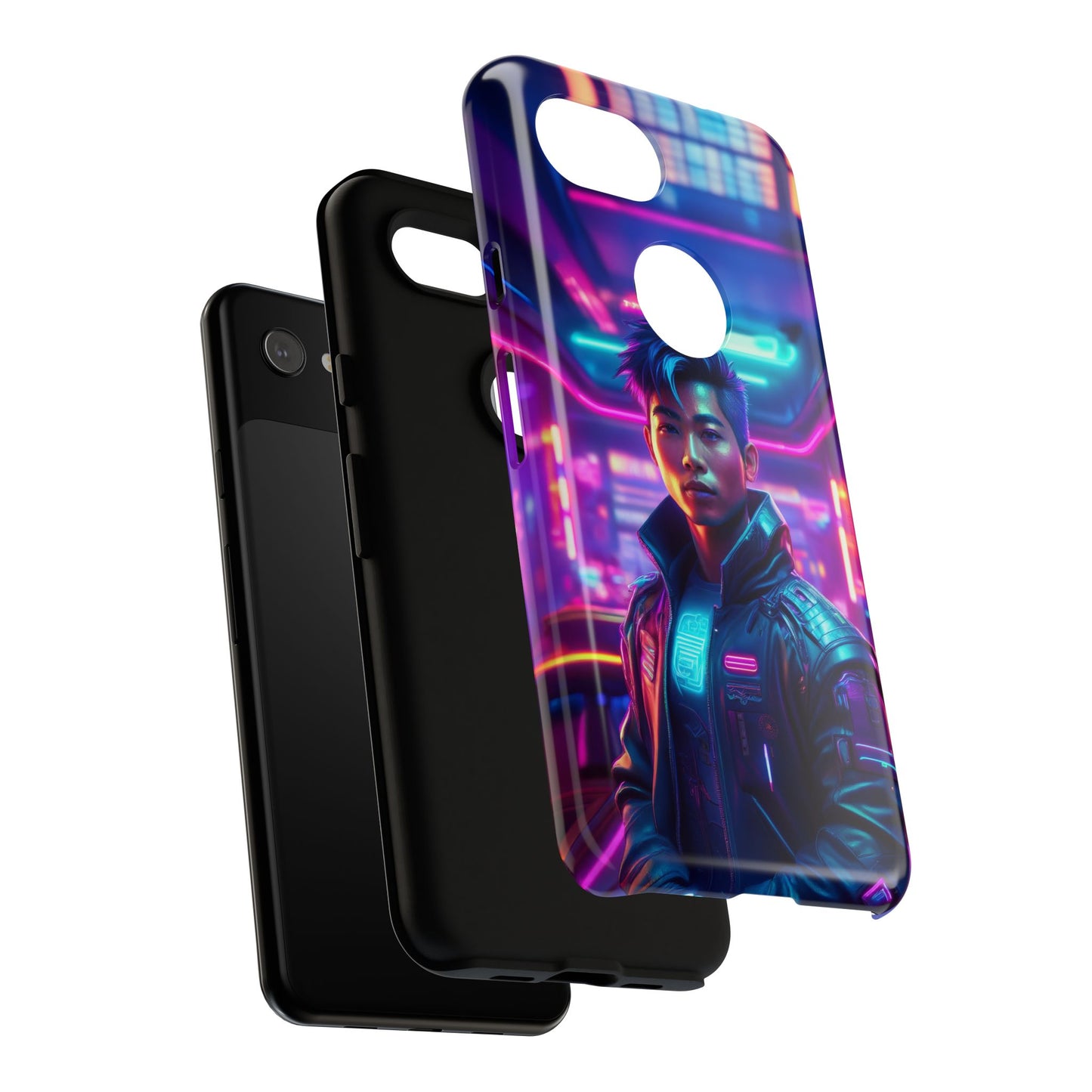 Futuristic Cyberpunk Male Cell Phone Case 012