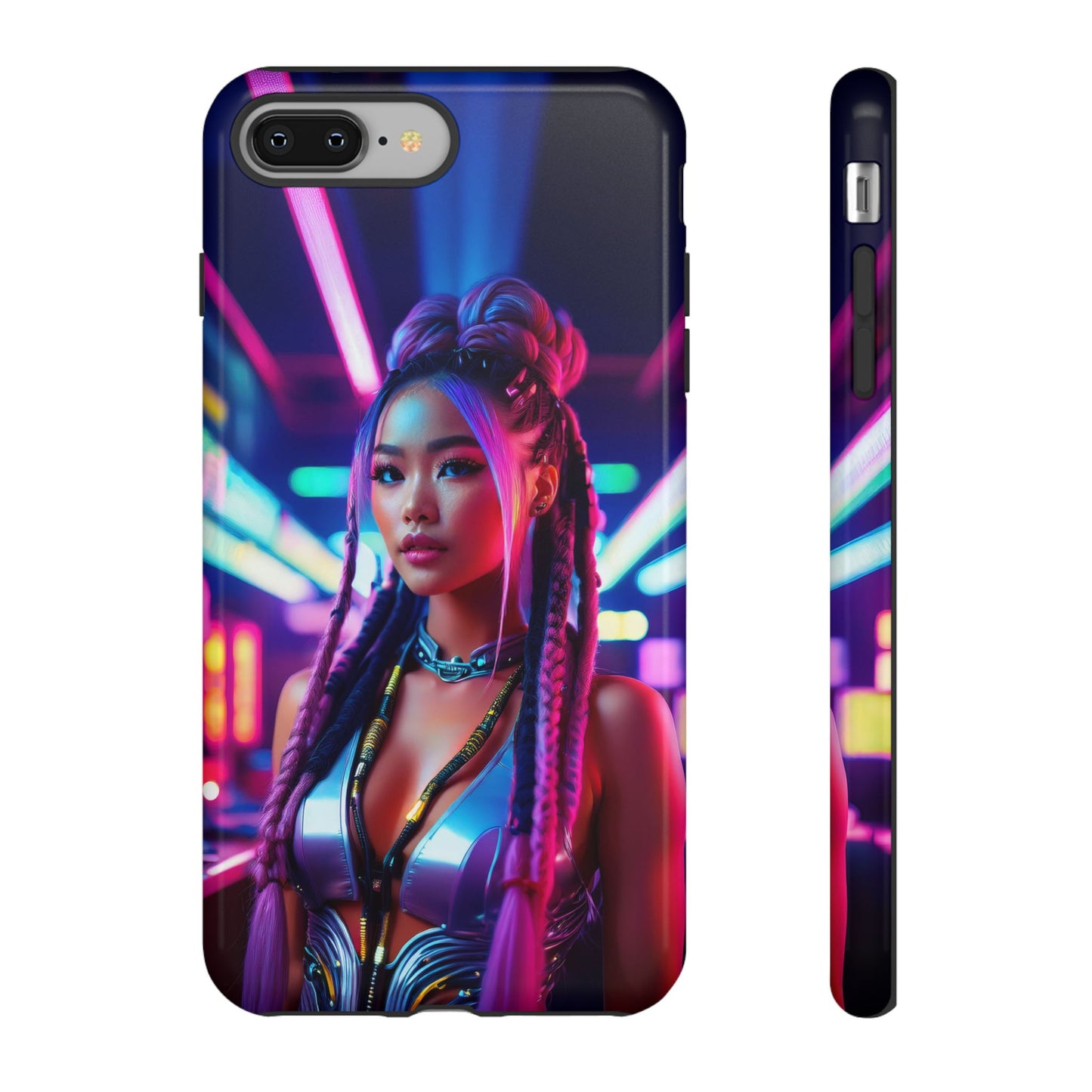 Futuristic Cyberpunk Female Cell Phone Case 008