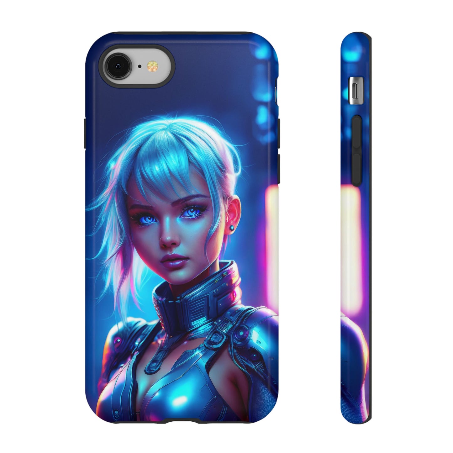 Futuristic Cyberpunk Female Cell Phone Case 013