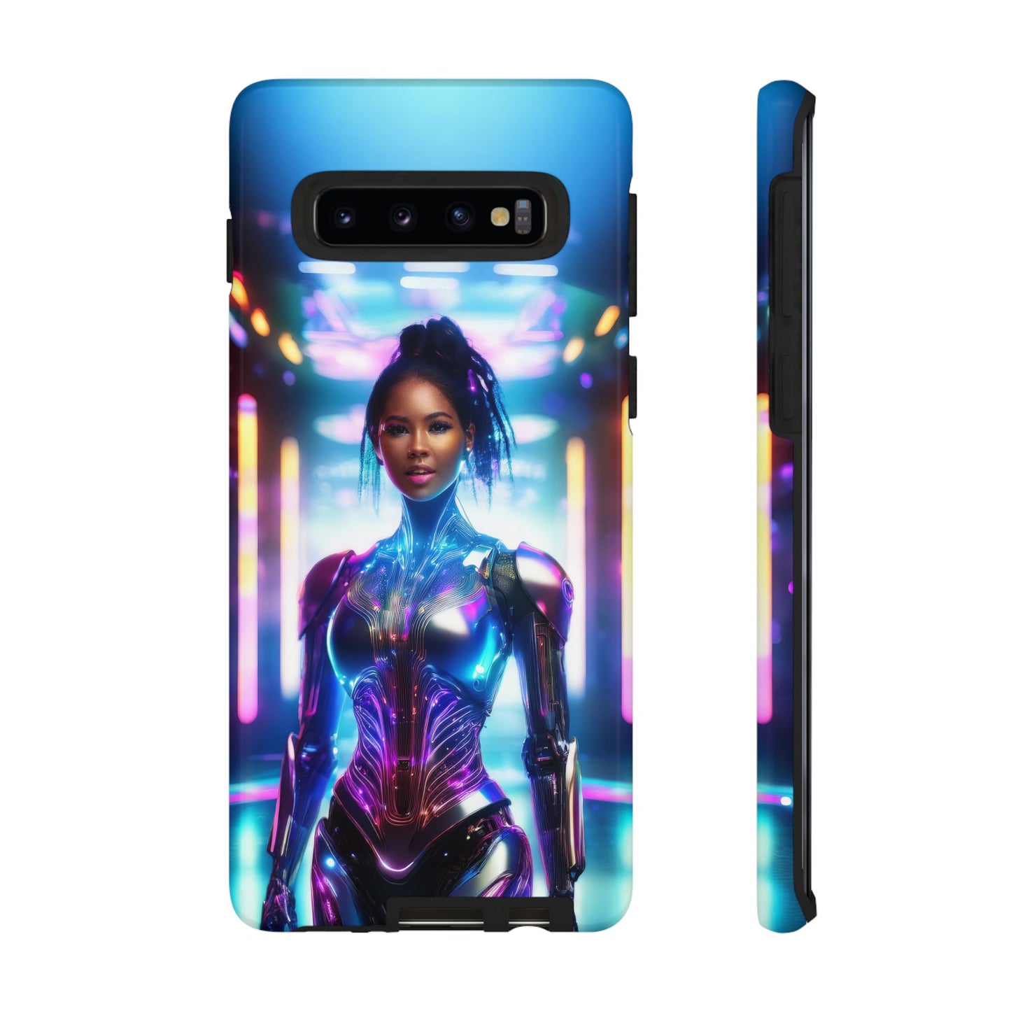 Futuristic Human Android Hybrid Cell Phone Case 009