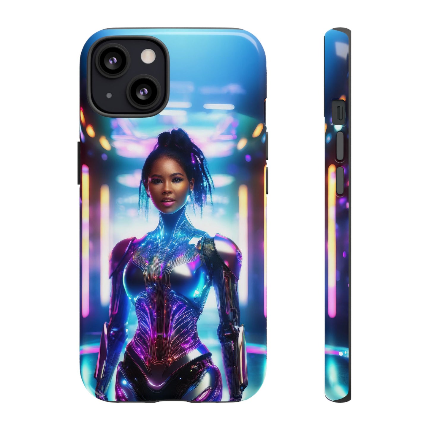 Futuristic Human Android Hybrid Cell Phone Case 009