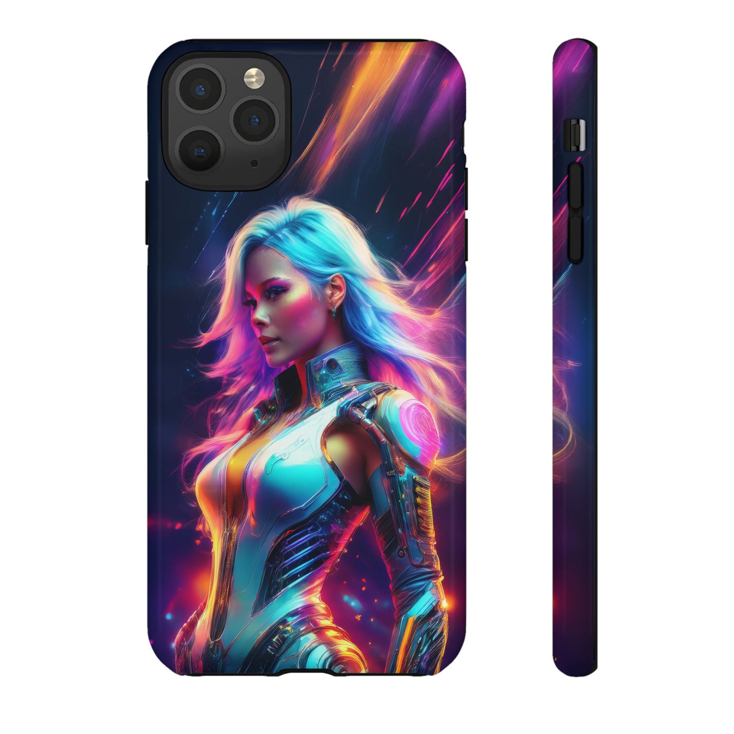 Futuristic Cyberpunk Female Cell Phone Case 012