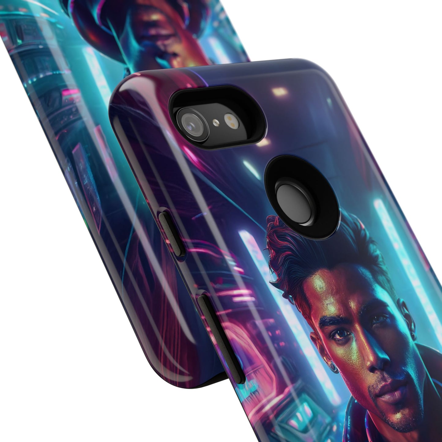 Futuristic Cyberpunk Male Cell Phone Case 007