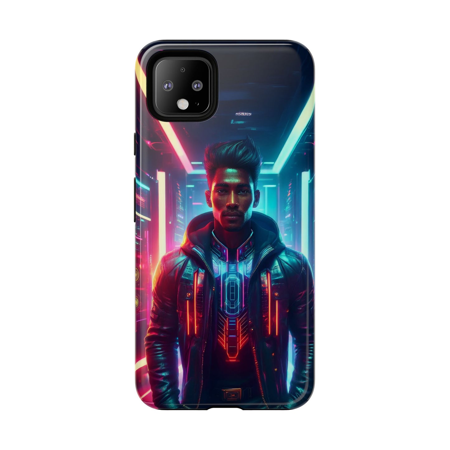 Futuristic Cyberpunk Male Cell Phone Case 001