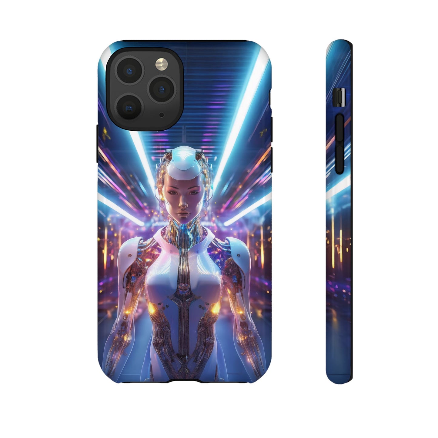 Futuristic Human Android Hybrid Cell Phone Case 007