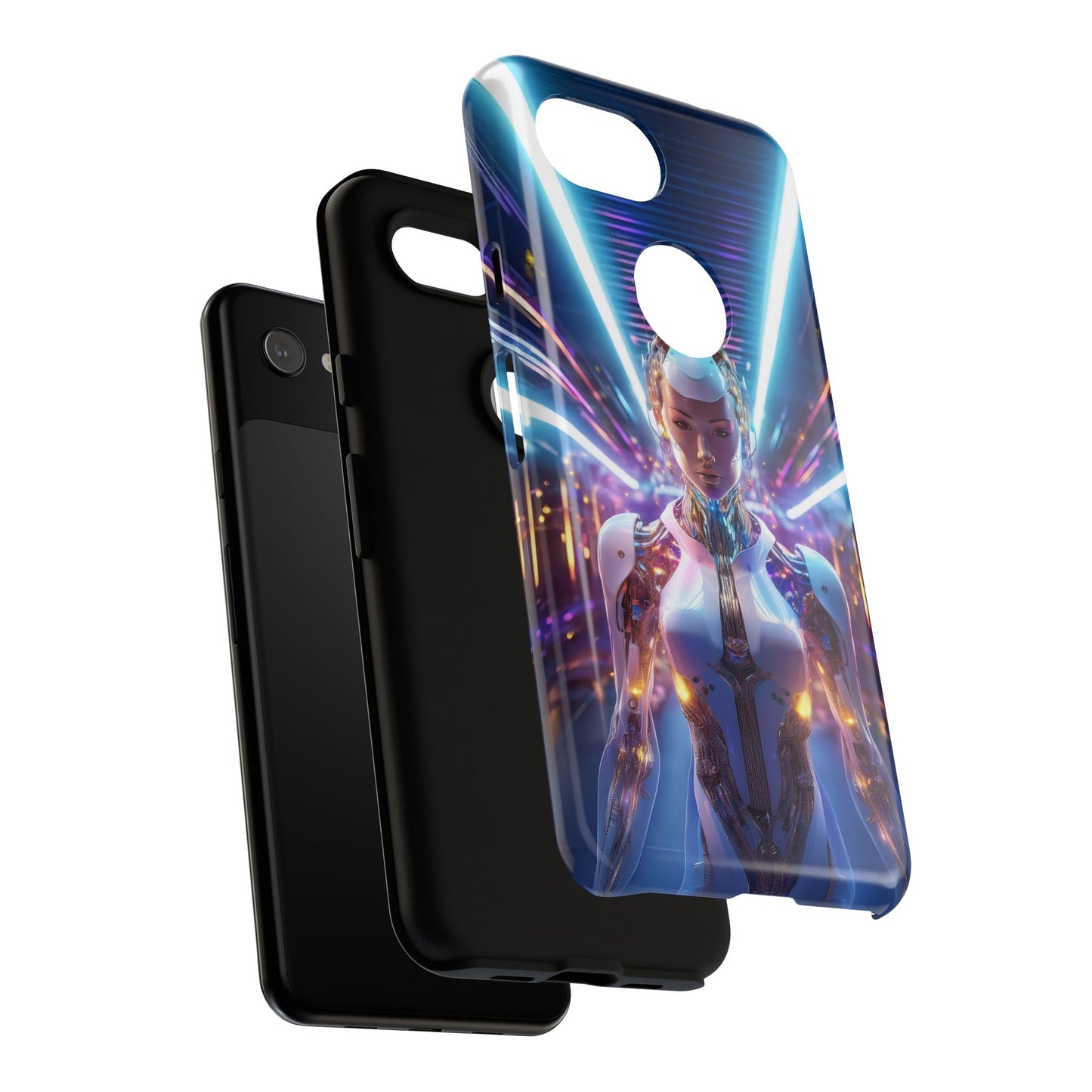 Futuristic Human Android Hybrid Cell Phone Case 007