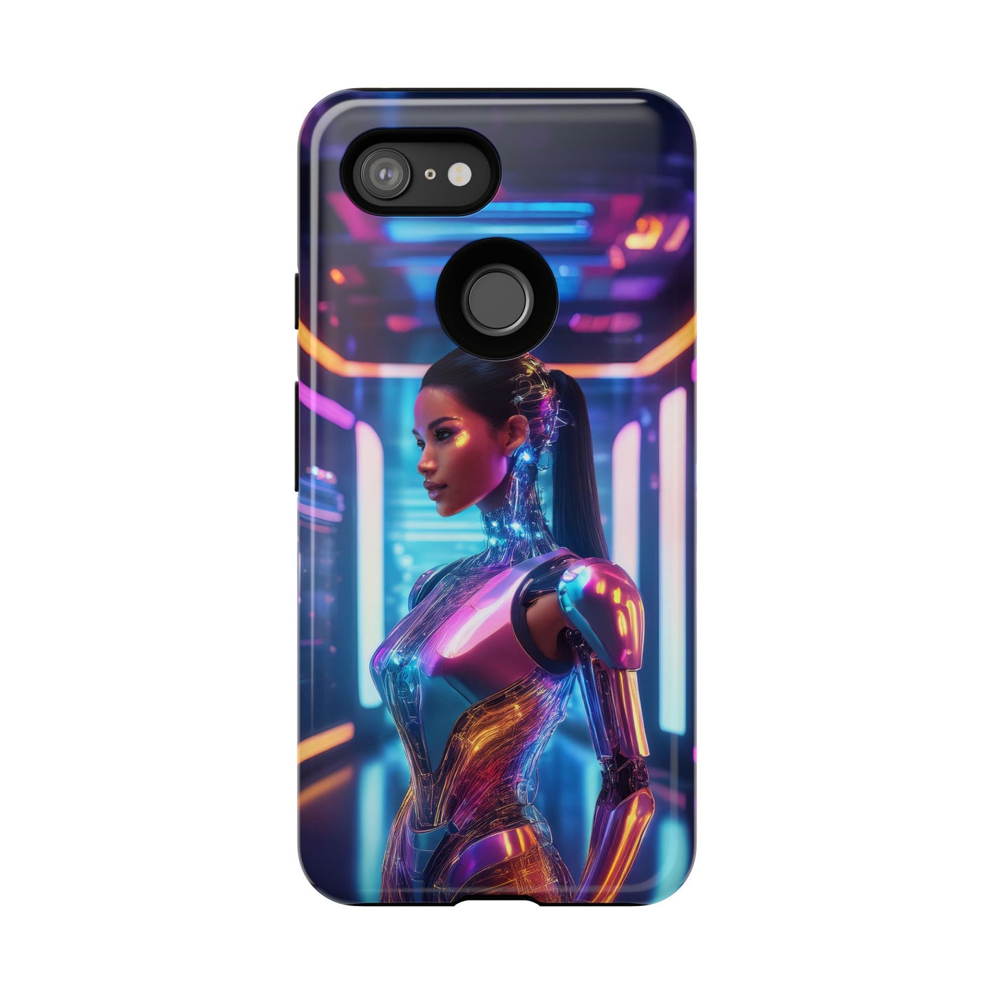 Futuristic Human Android Hybrid Cell Phone Case 016