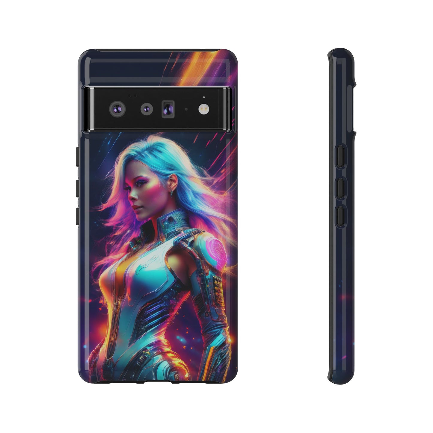 Futuristic Cyberpunk Female Cell Phone Case 012