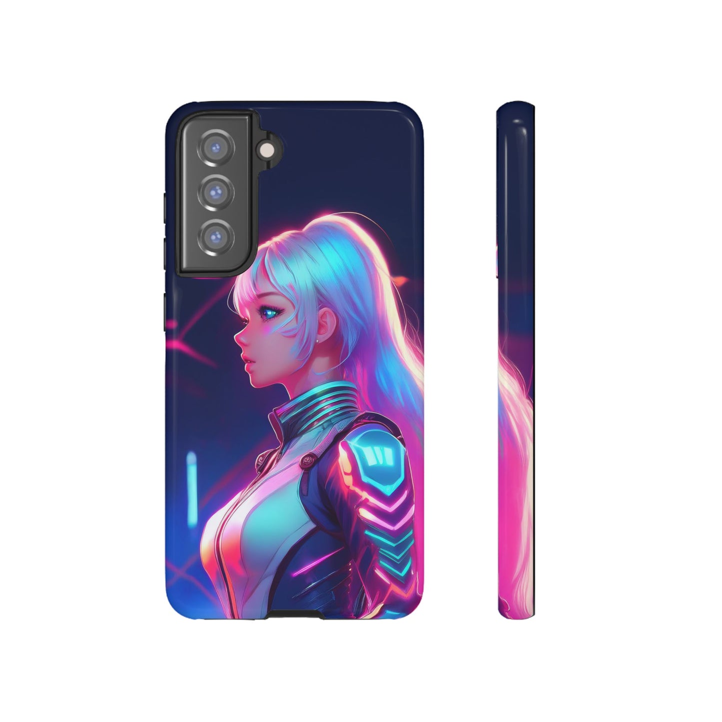 Futuristic Cyberpunk Female Cell Phone Case 009