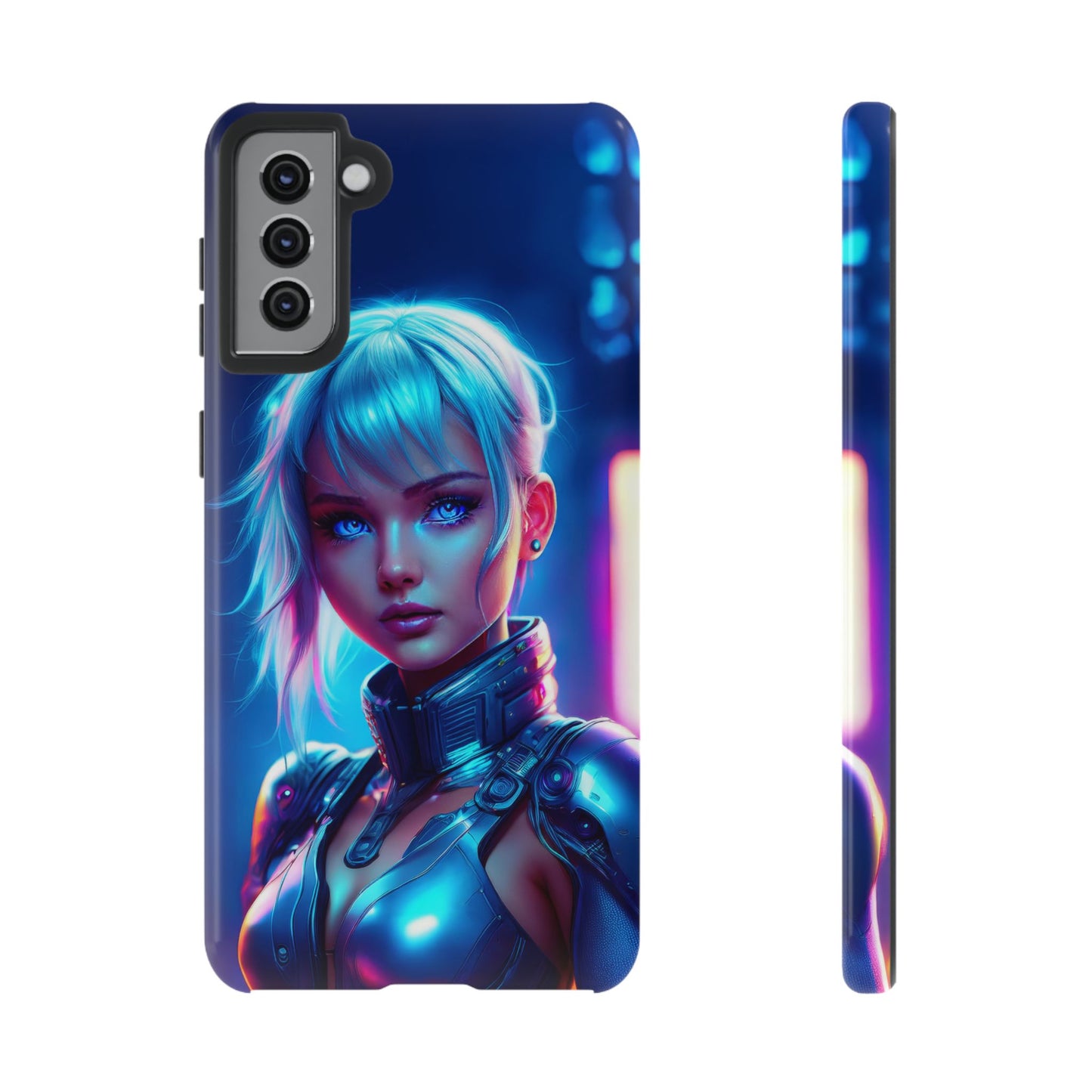 Futuristic Cyberpunk Female Cell Phone Case 013