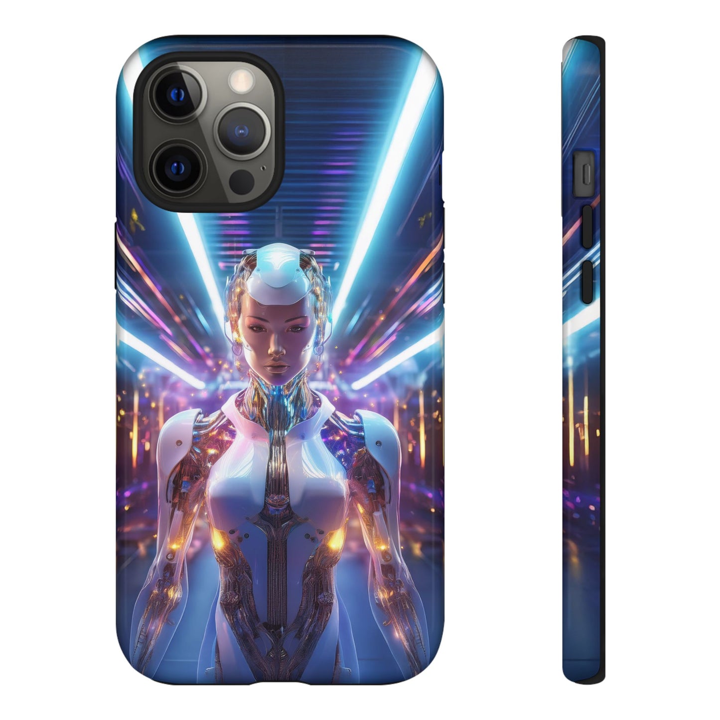 Futuristic Human Android Hybrid Cell Phone Case 007