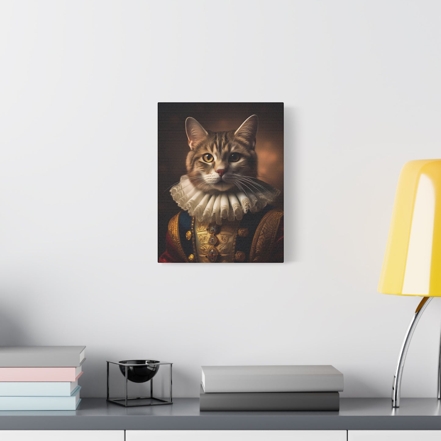 His Royal Feline Highness: The Duke of Purrington Canvas Art | Stretched Matte Wall Decor