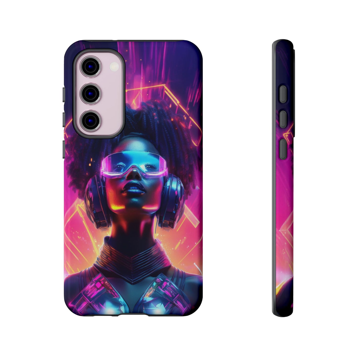 Futuristic Cyberpunk Female Cell Phone Case 030