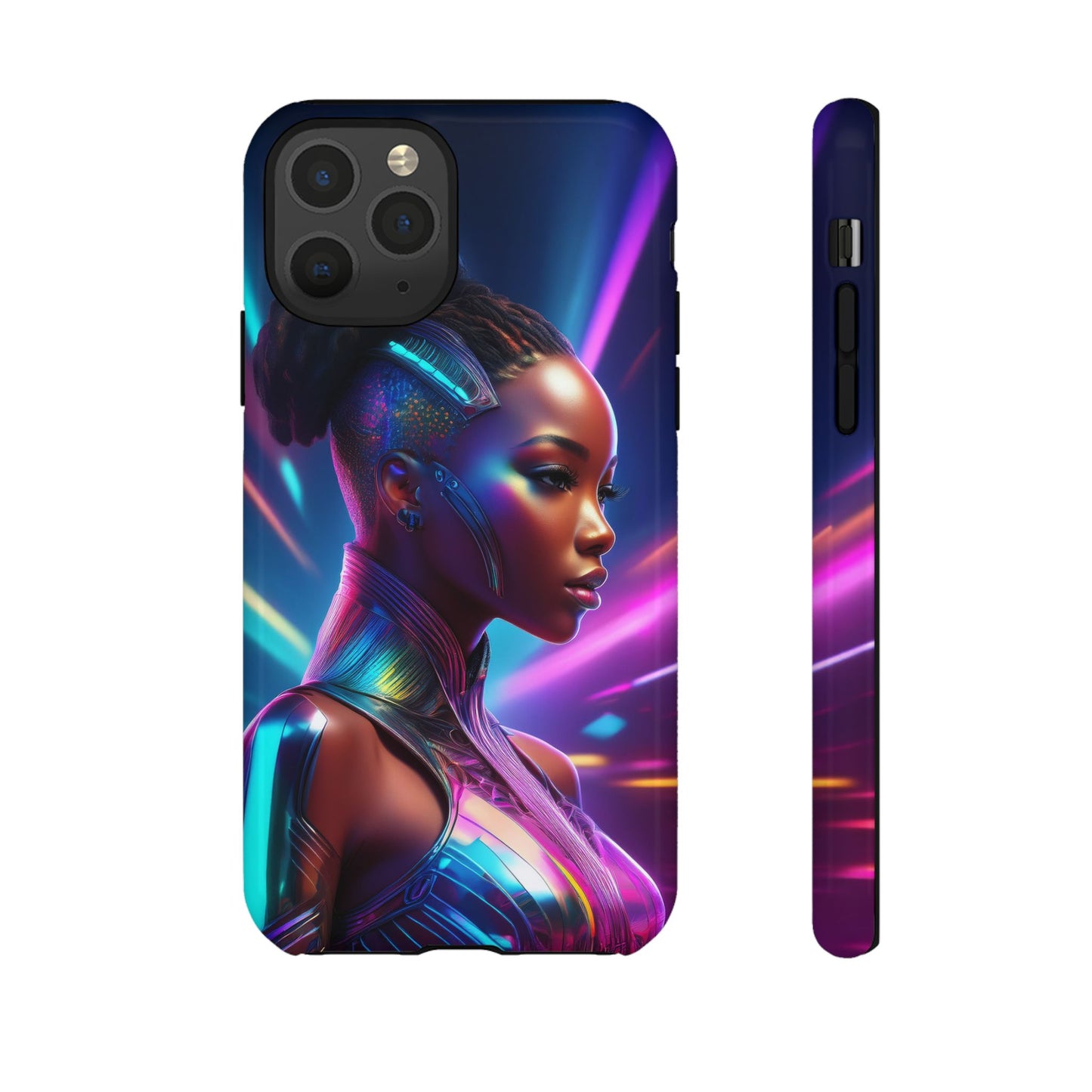 Futuristic Cyberpunk Female Cell Phone Case 014