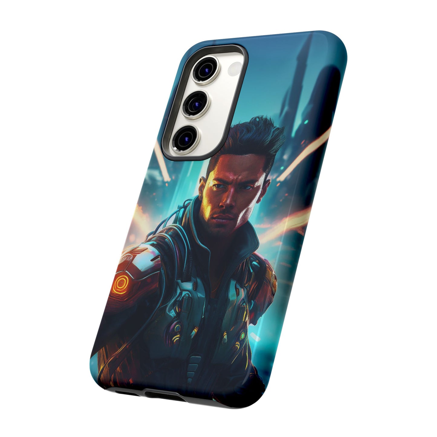 Futuristic Cyberpunk Male Cell Phone Case 015