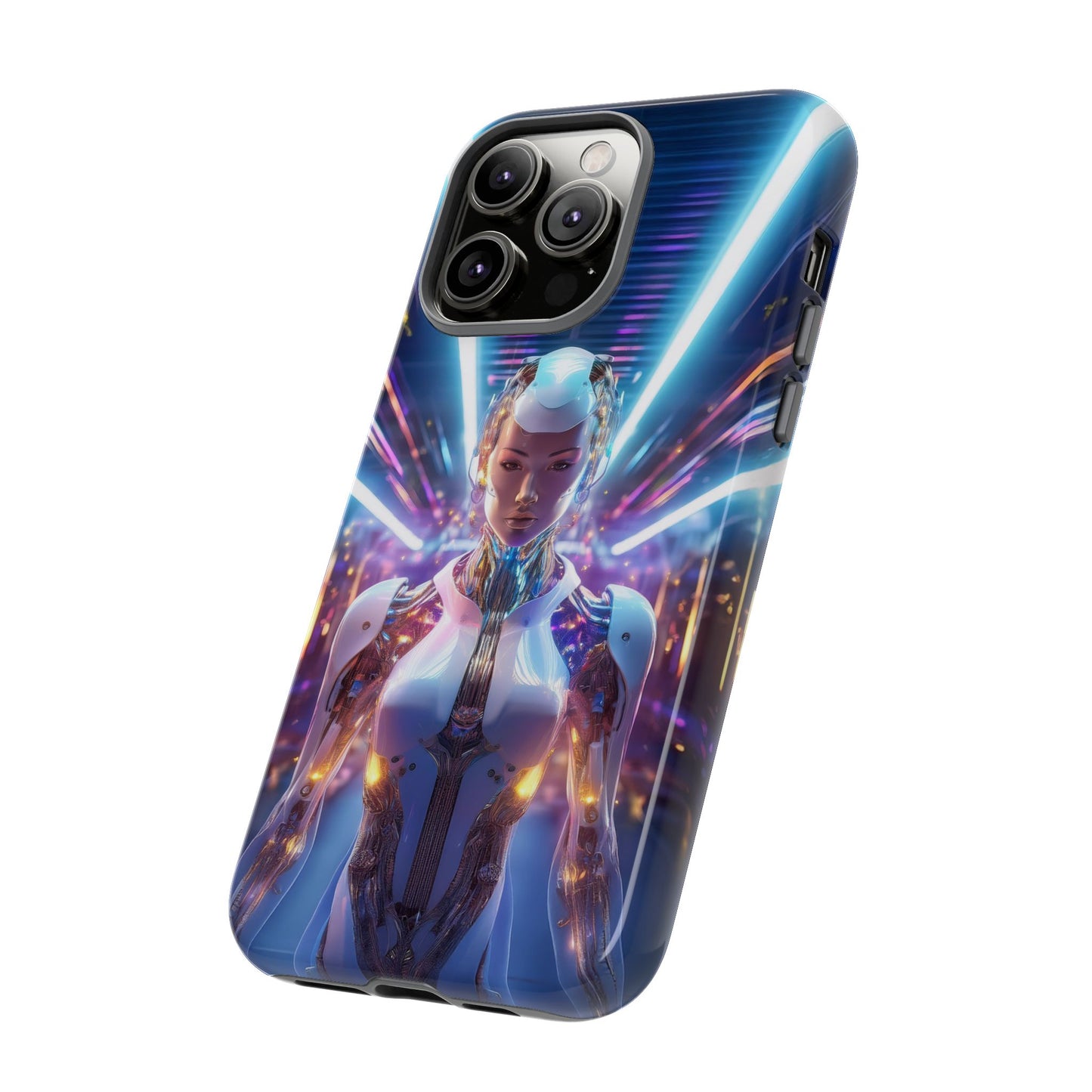 Futuristic Human Android Hybrid Cell Phone Case 007