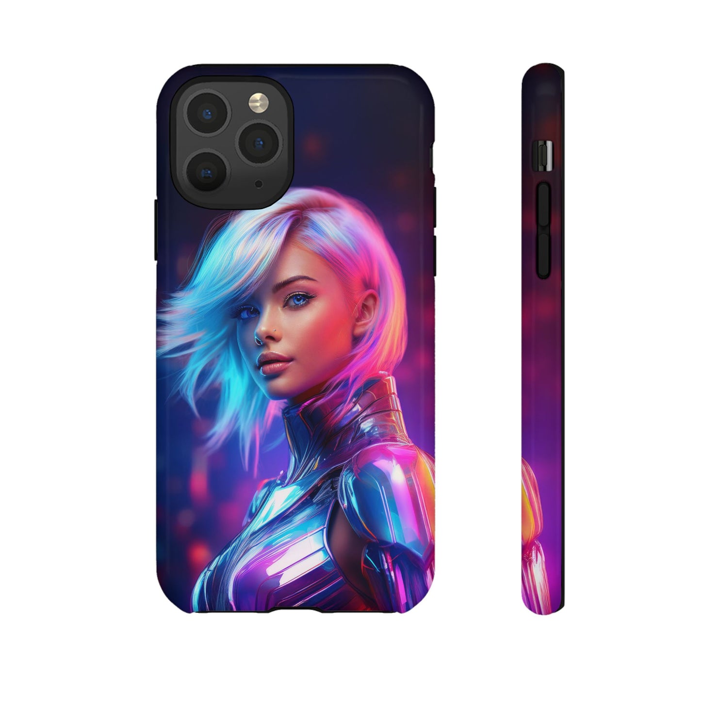 Futuristic Cyberpunk Female Cell Phone Case 028