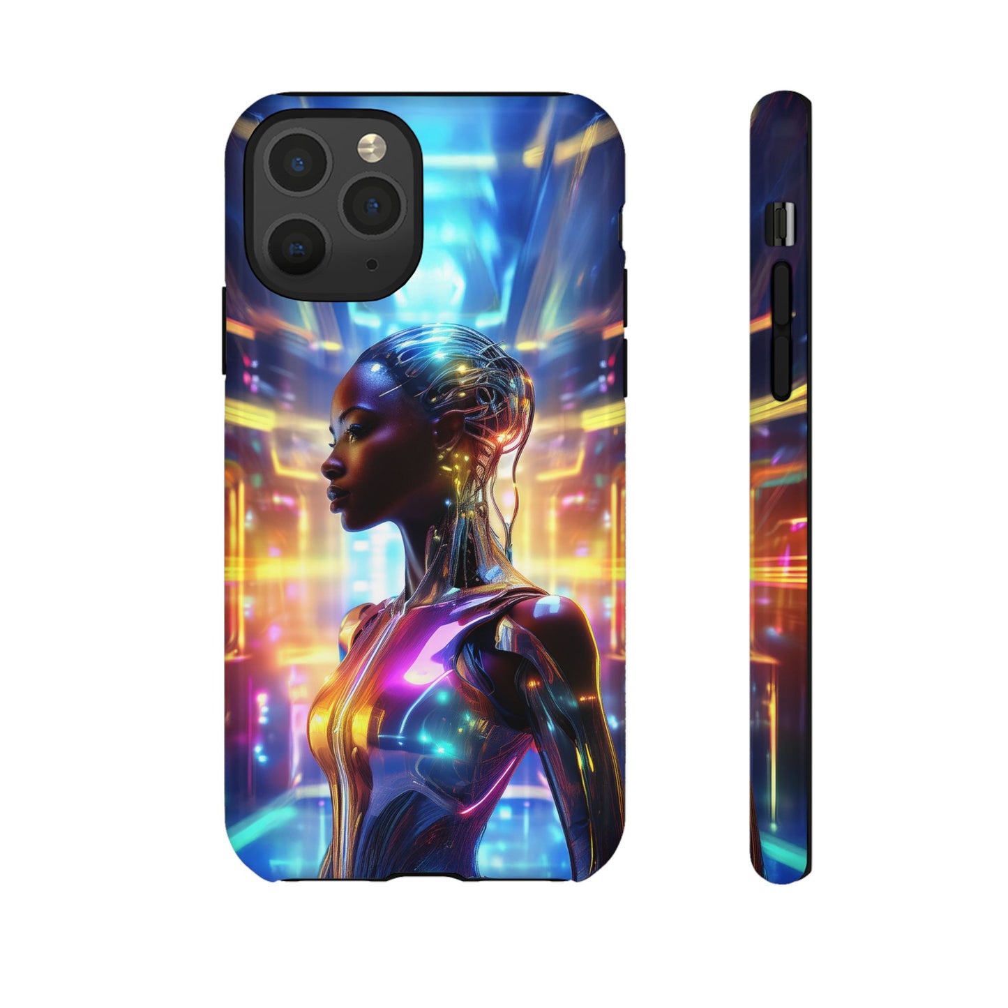 Futuristic Human Android Hybrid Cell Phone Case 011