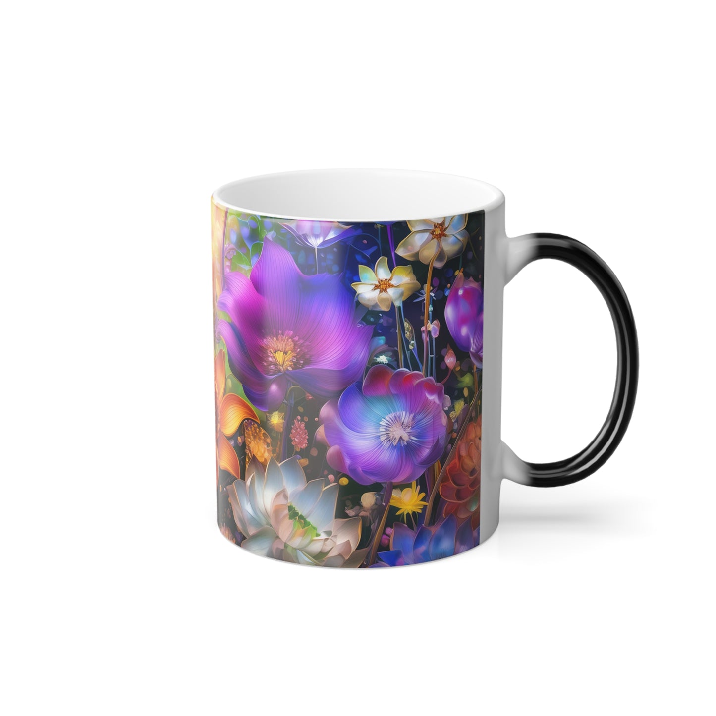 Flower Fantasy Color Explosion Color Morphing Mug, 11oz