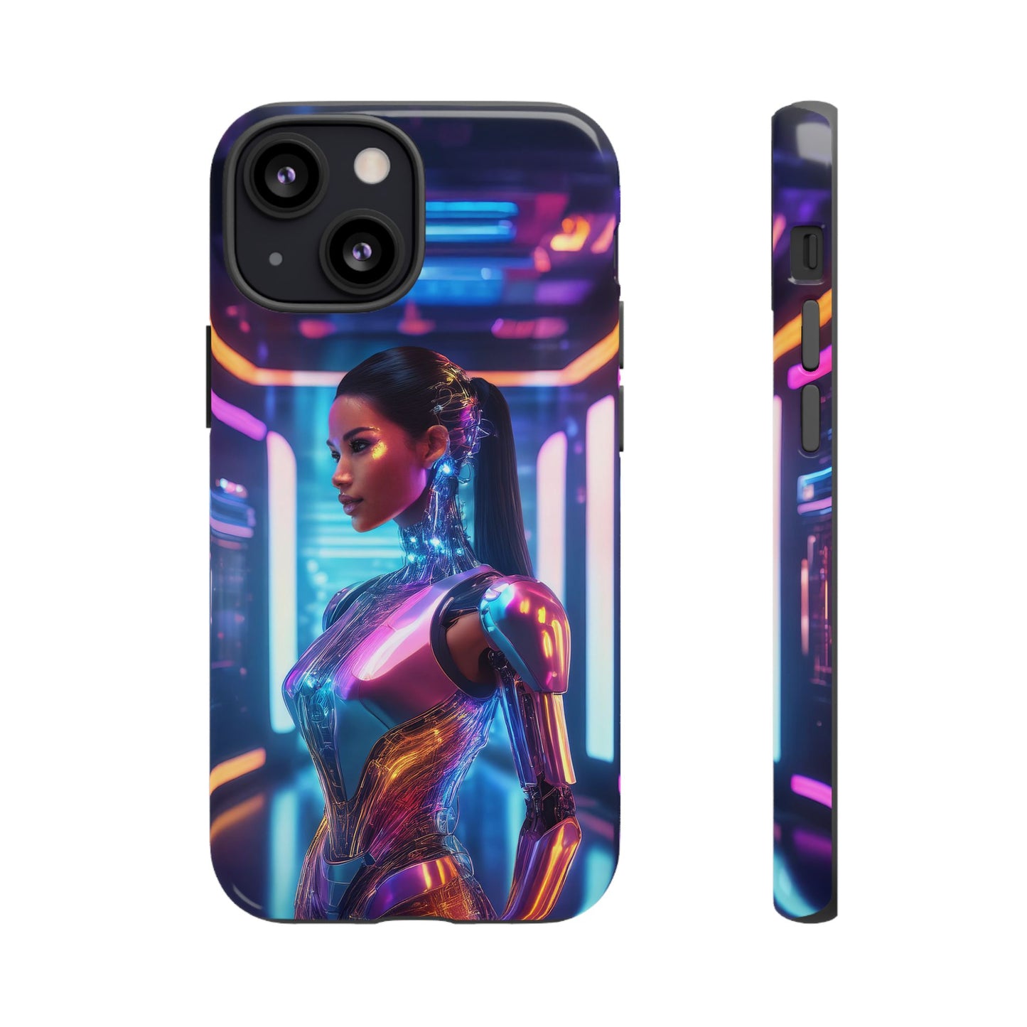 Futuristic Human Android Hybrid Cell Phone Case 016