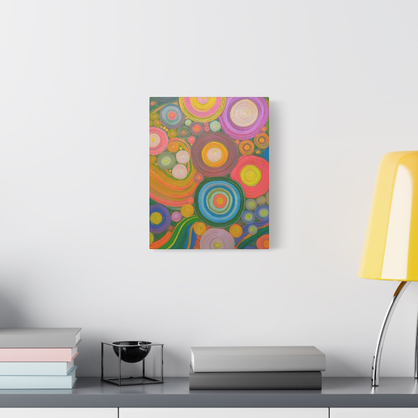 Seeing Circles Canvas Art - Vibrant Wall Decor for Home and Office