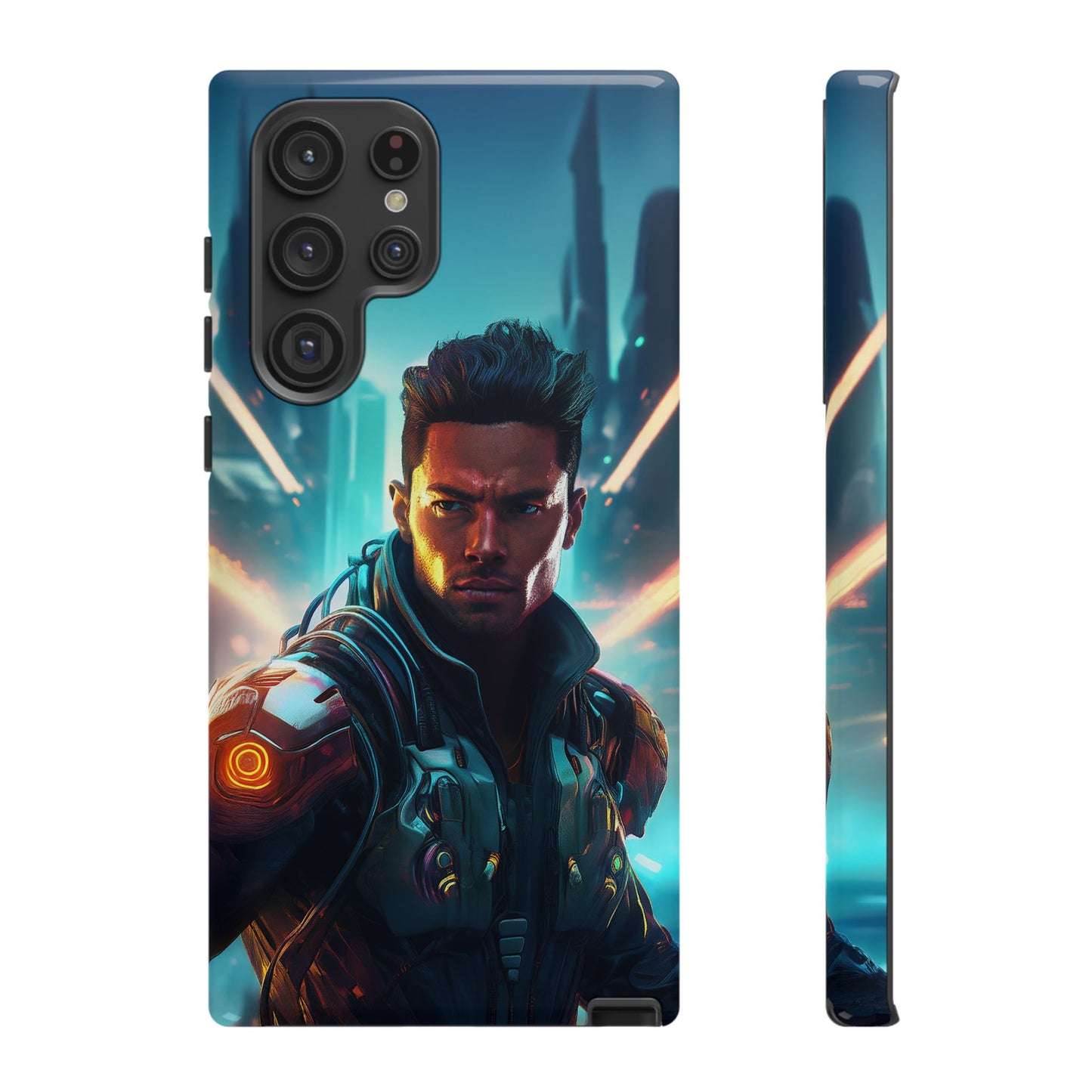 Futuristic Cyberpunk Male Cell Phone Case 015