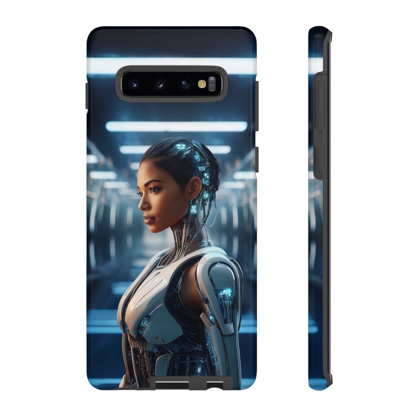 Futuristic Human Android Hybrid Cell Phone Case 002