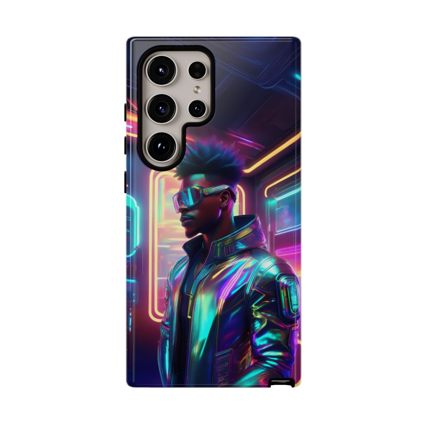 Futuristic Cyberpunk Male Cell Phone Case 004