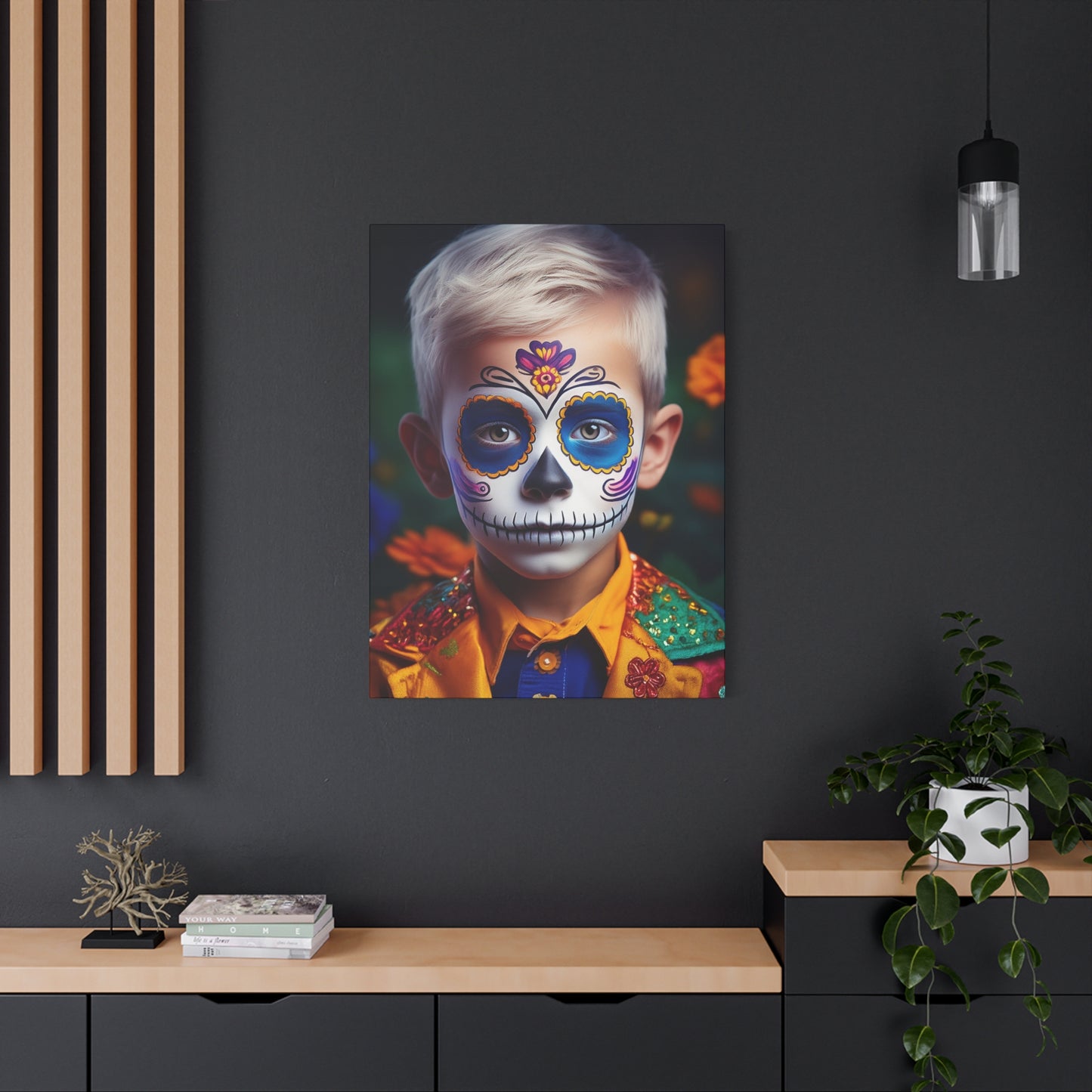 Dia de los Muertos Canvas Art | Day of the Dead - Stretched Matte Wall Decor 015