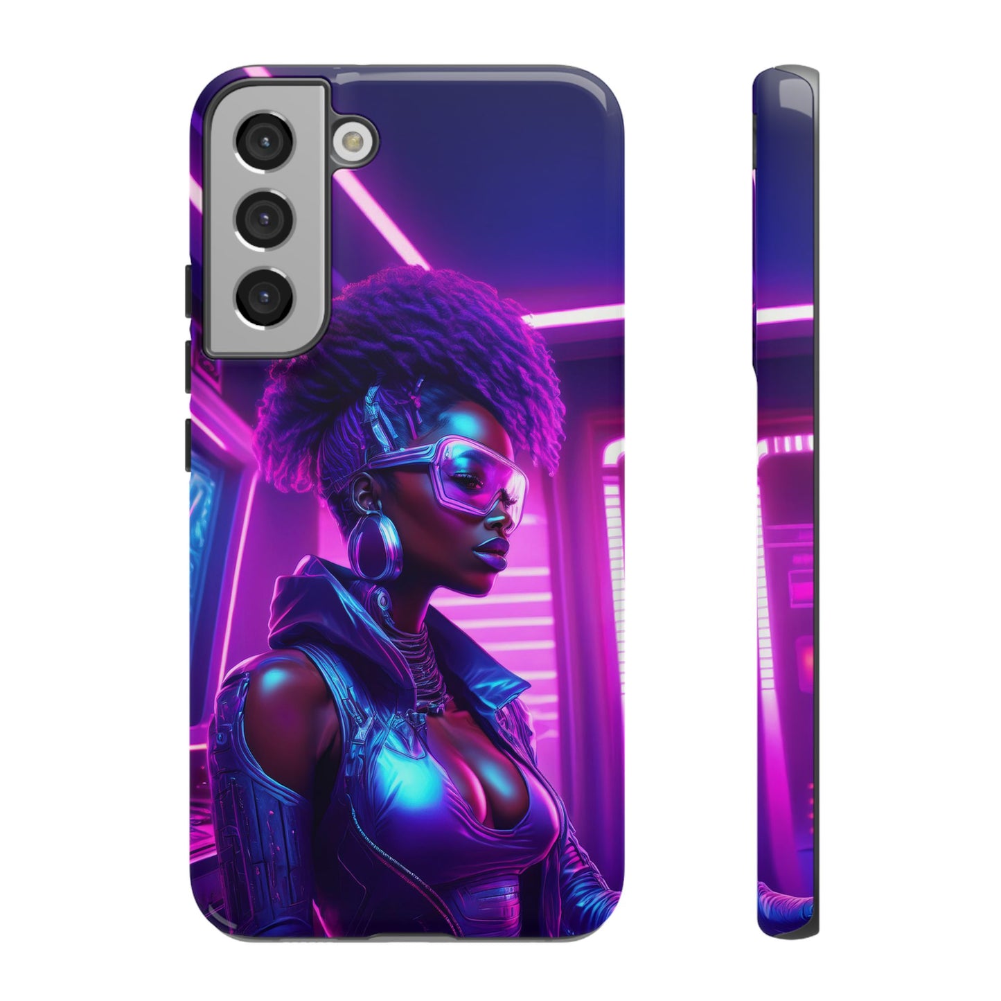 Futuristic Cyberpunk Female Cell Phone Case 004