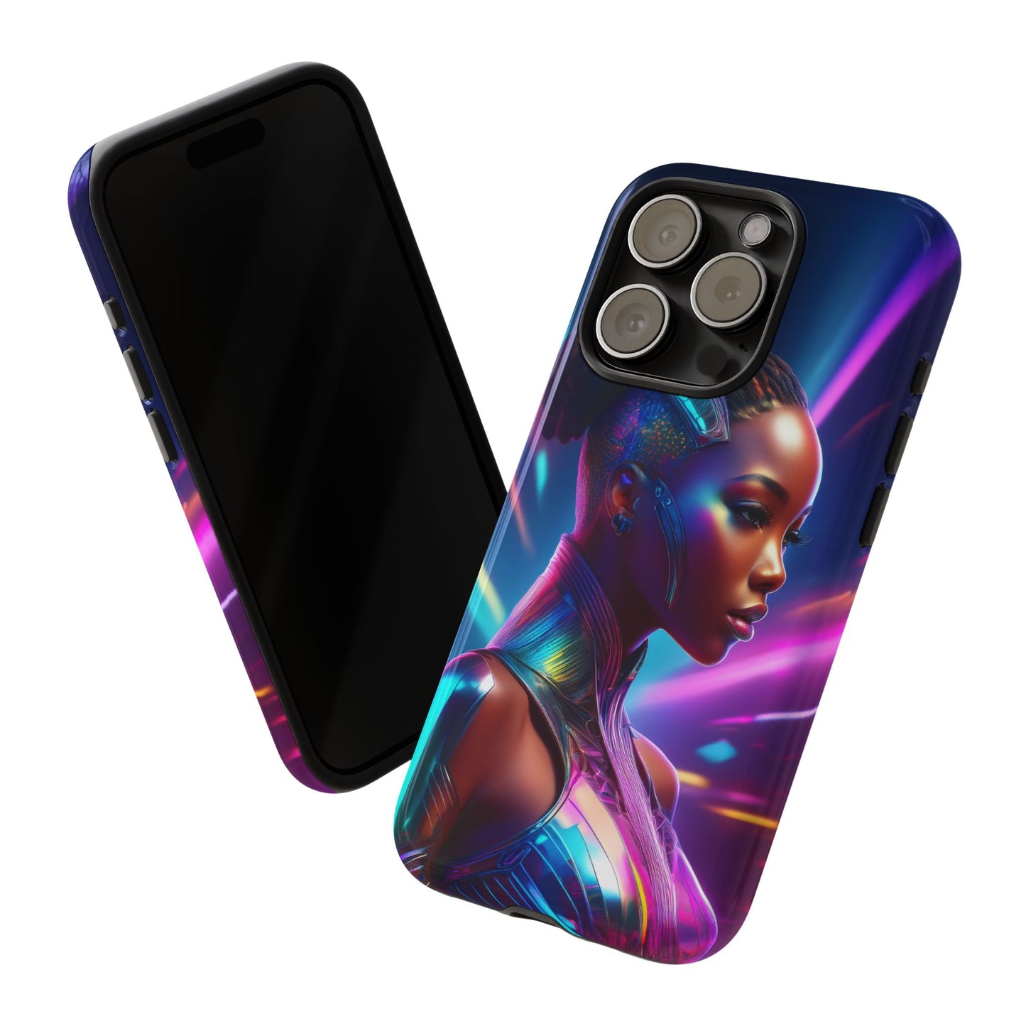 Futuristic Cyberpunk Female Cell Phone Case 014