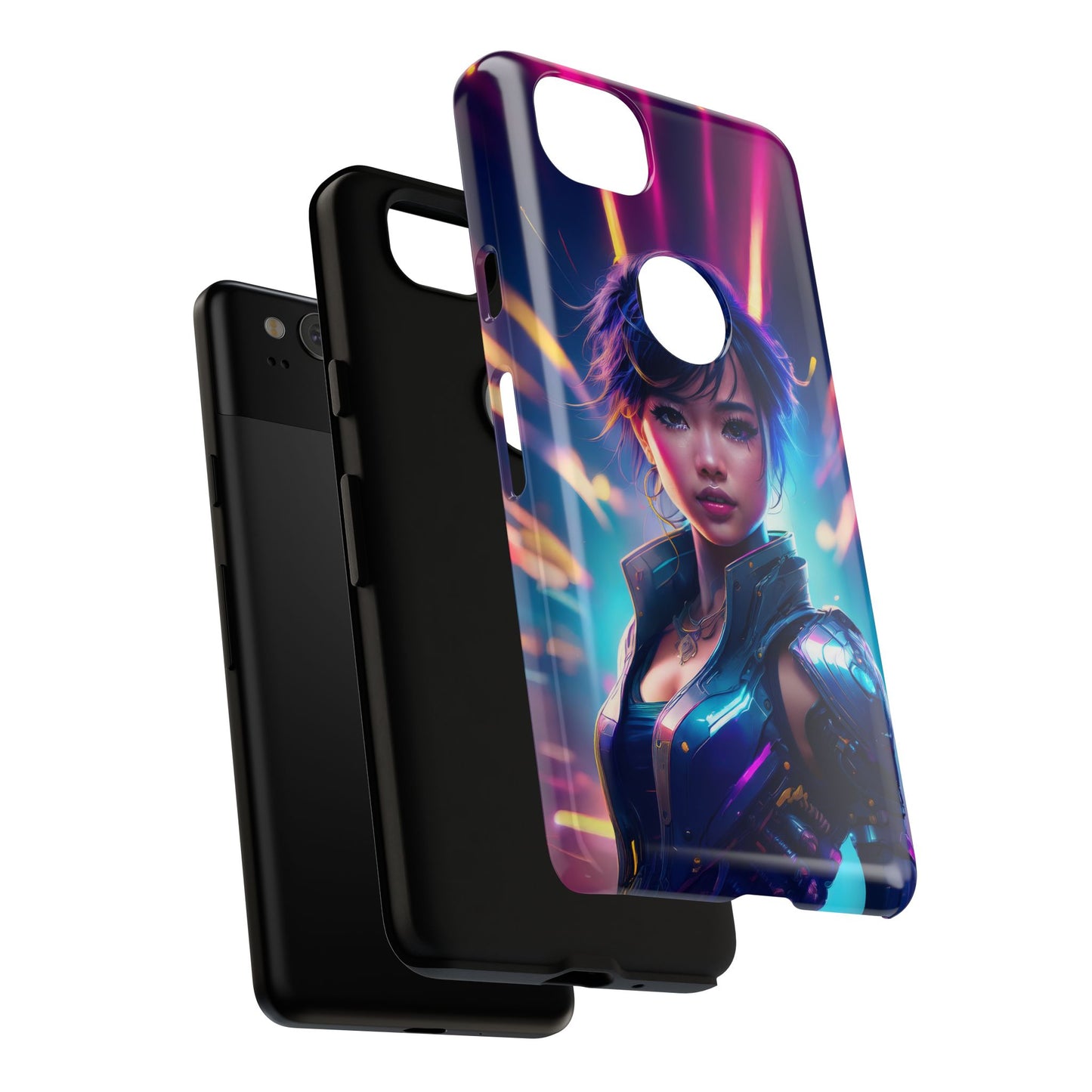 Futuristic Cyberpunk Female Cell Phone Case 024