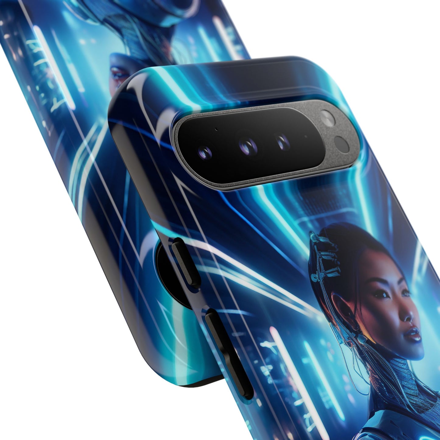 Futuristic Human Android Hybrid Cell Phone Case 004