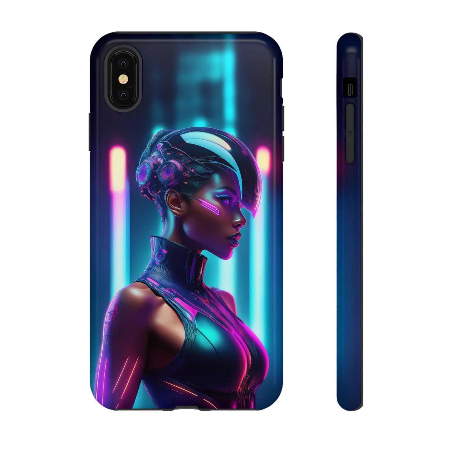 Futuristic Cyberpunk Female Cell Phone Case 021