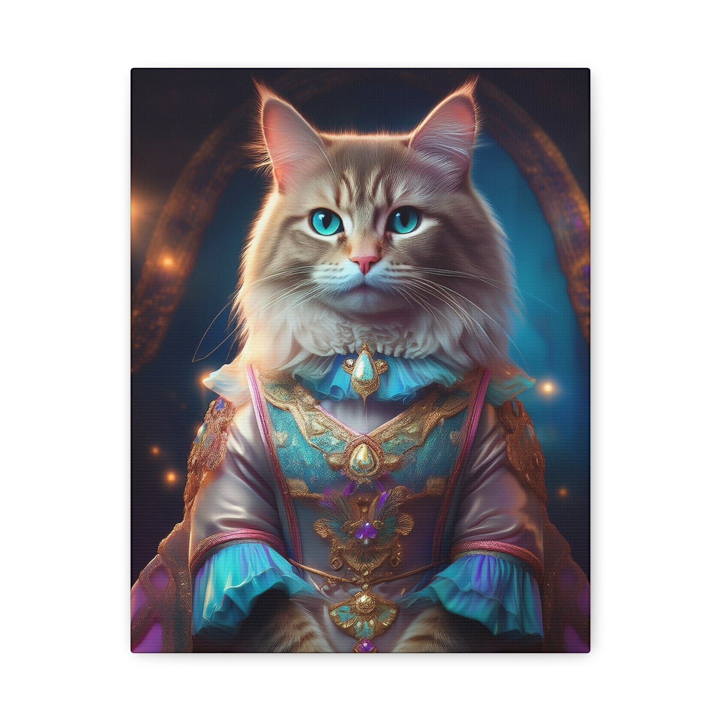 Meowgical Fairy Purrincess Canvas Art | Stretched Matte Wall Decor 001