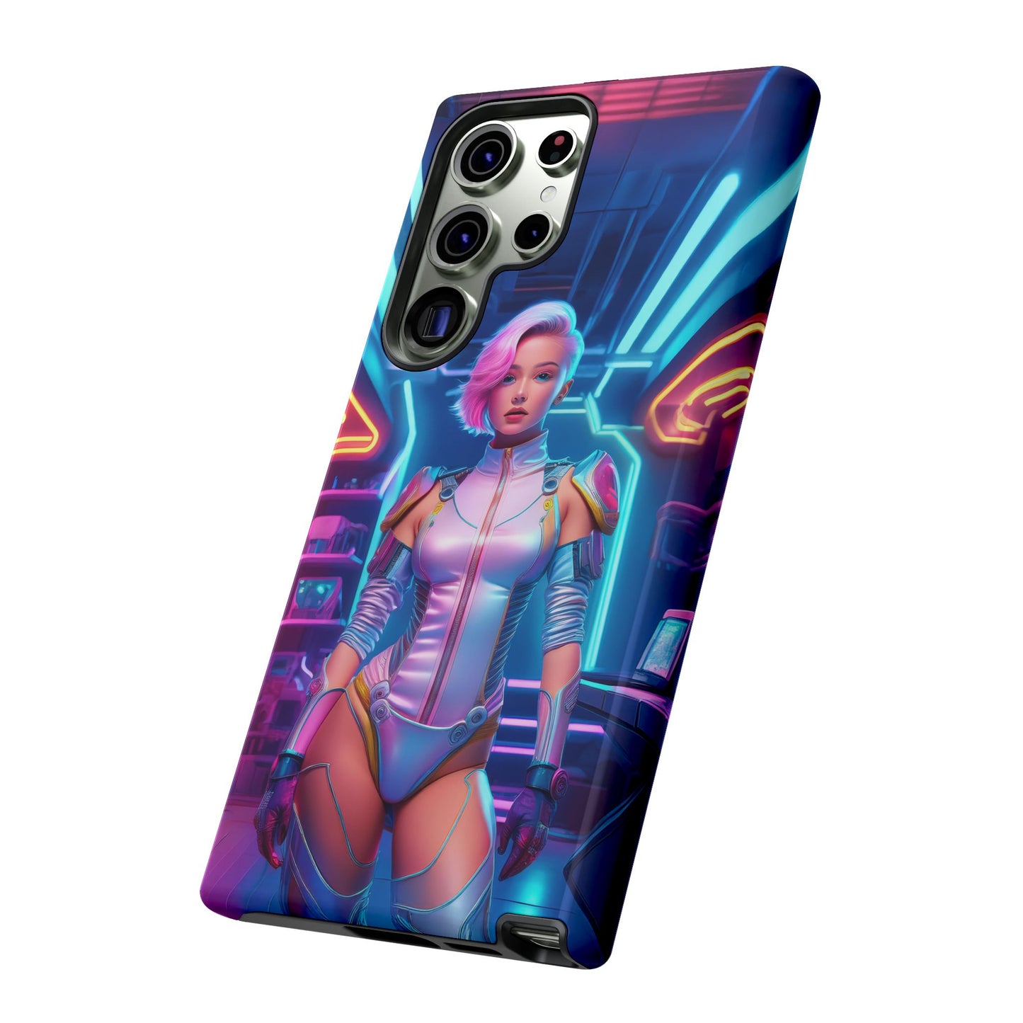 Futuristic Cyberpunk Female Cell Phone Case 002