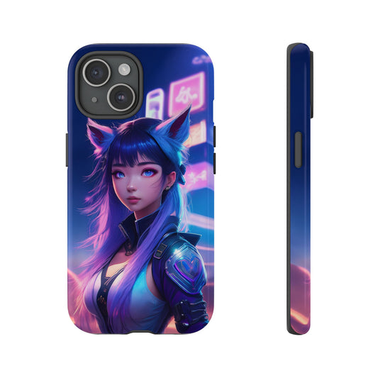 Futuristic Cyberpunk Female Cell Phone Case 010