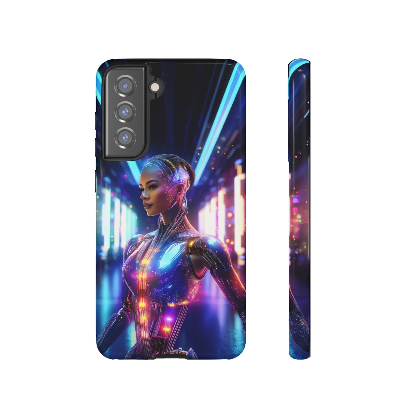 Futuristic Human Android Hybrid Cell Phone Case 010