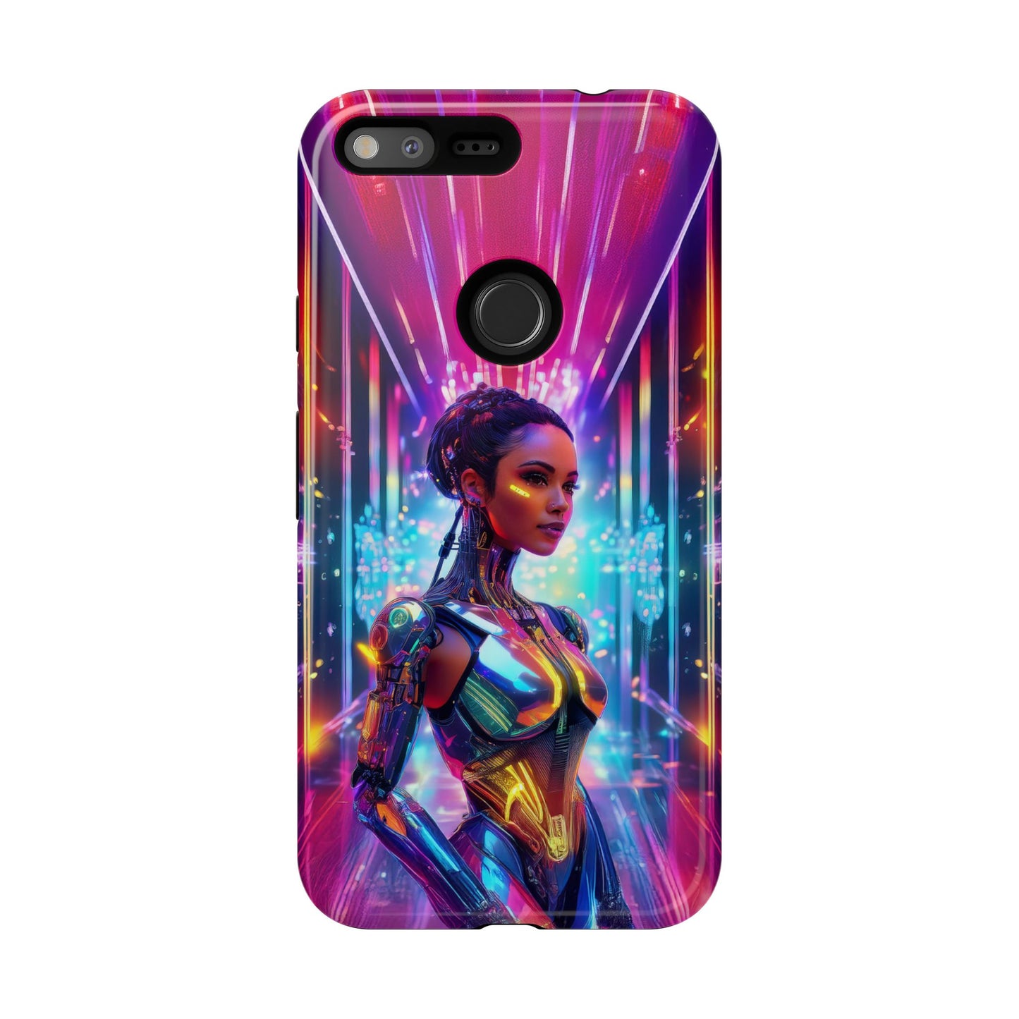 Futuristic Human Android Hybrid Cell Phone Case 006