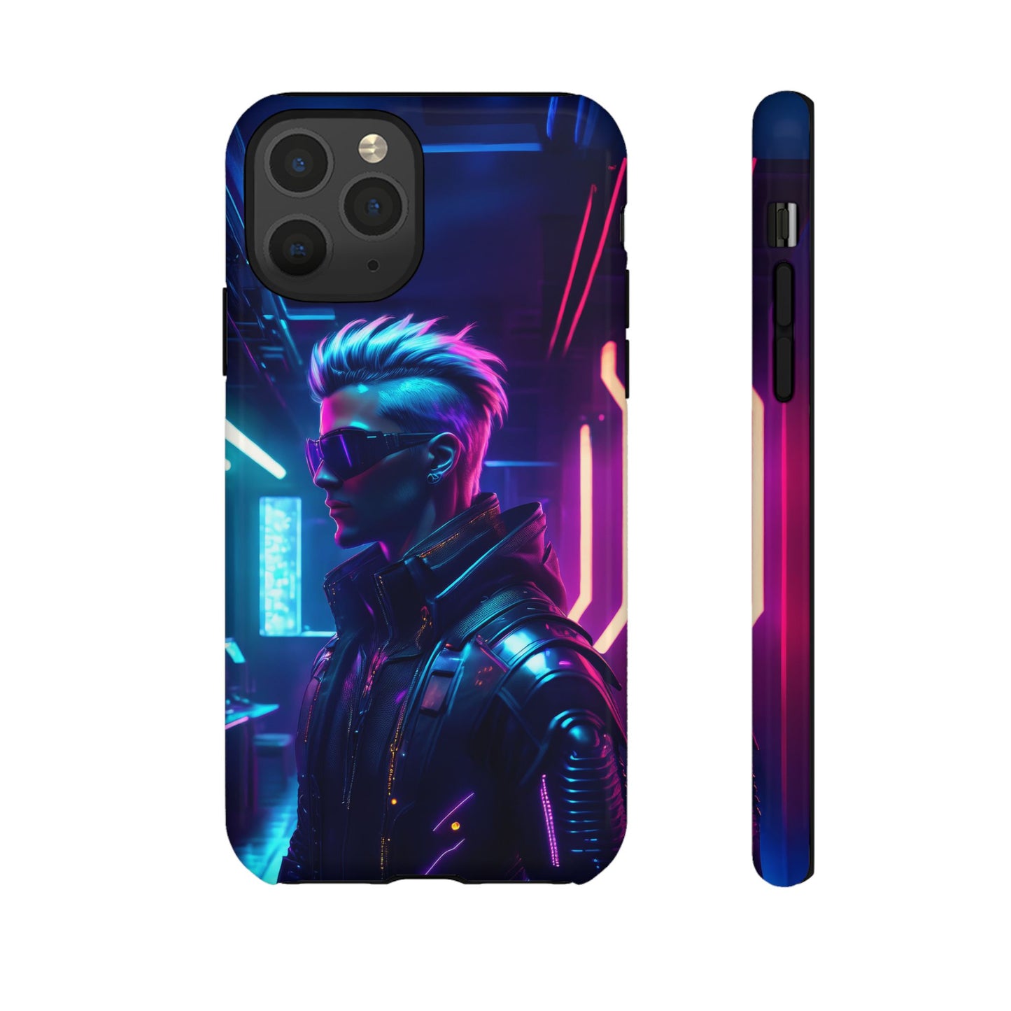 Futuristic Cyberpunk Male Cell Phone Case 002