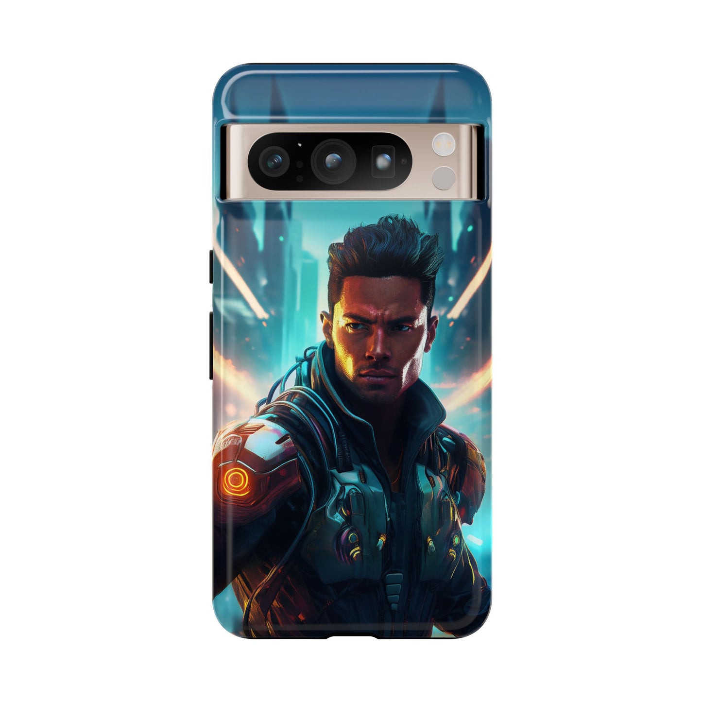 Futuristic Cyberpunk Male Cell Phone Case 015