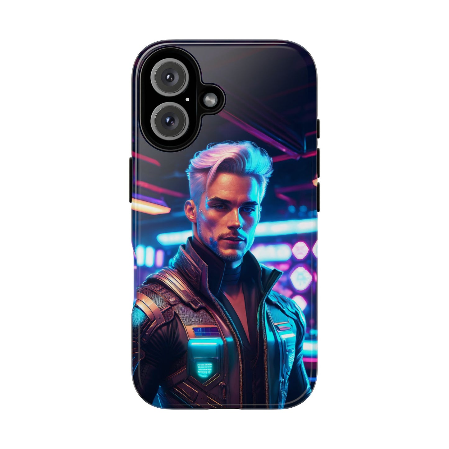 Futuristic Cyberpunk Male Cell Phone Case 008