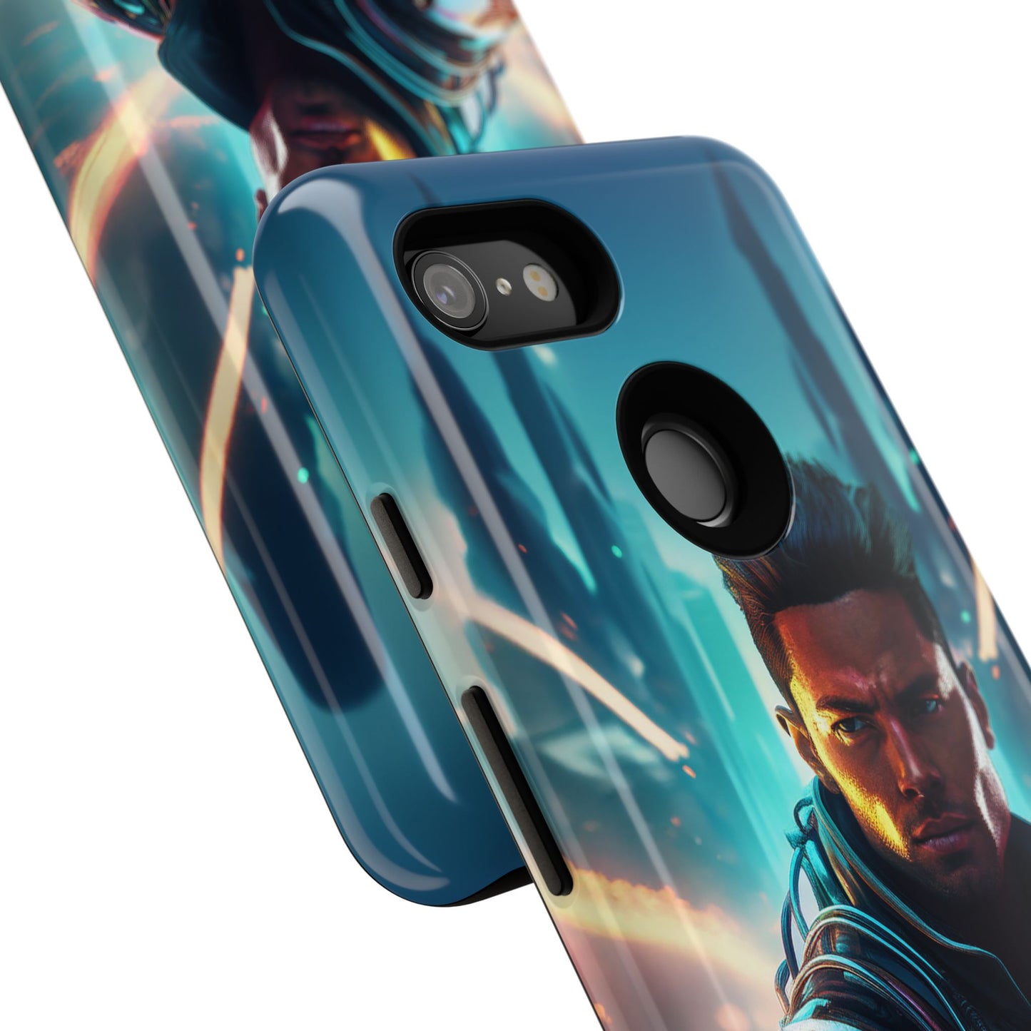 Futuristic Cyberpunk Male Cell Phone Case 015