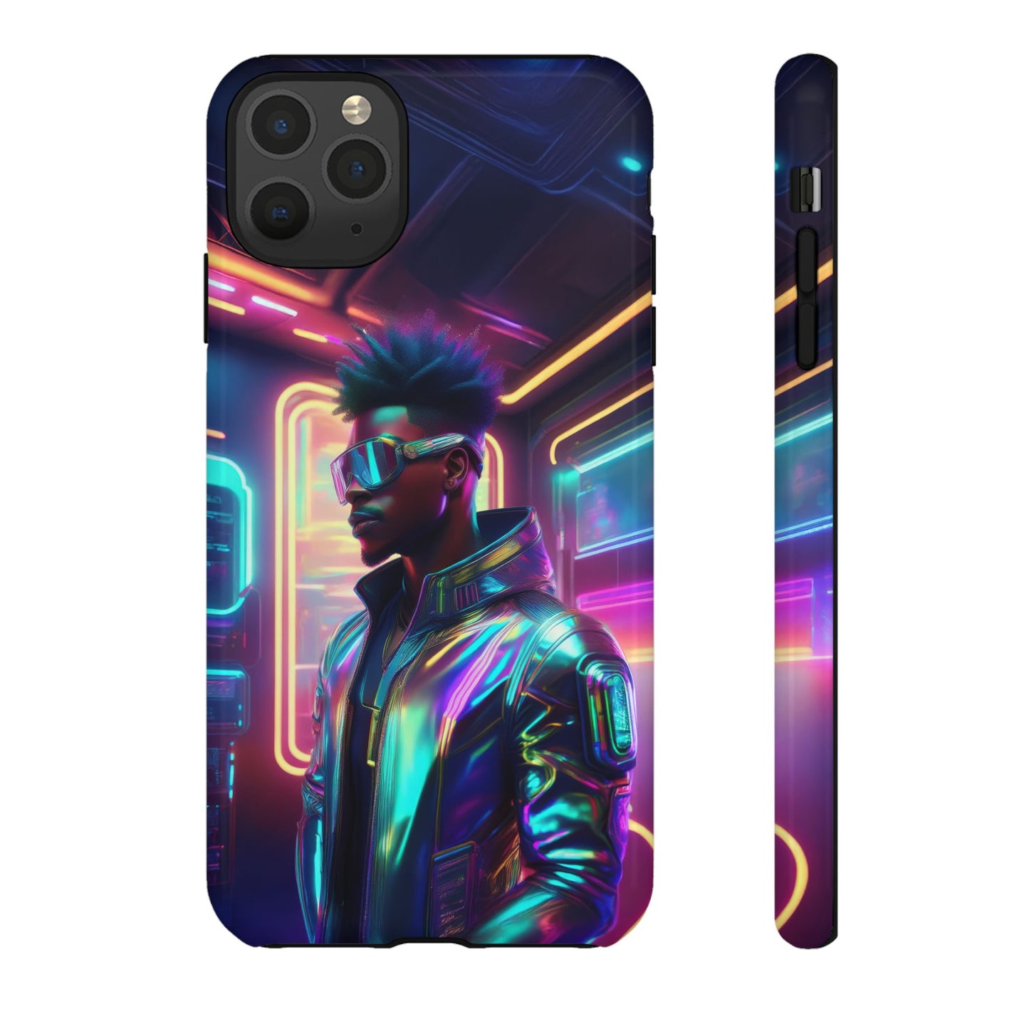 Futuristic Cyberpunk Male Cell Phone Case 004