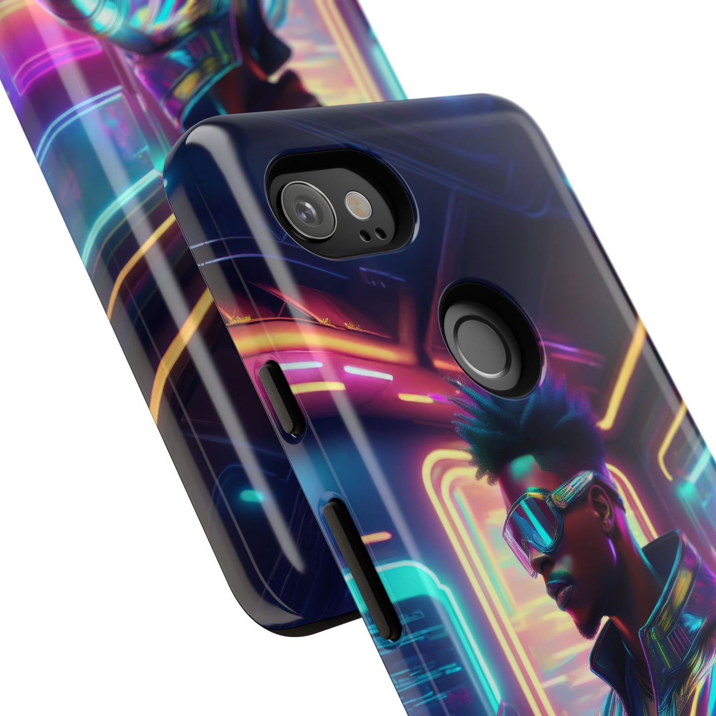 Futuristic Cyberpunk Male Cell Phone Case 004