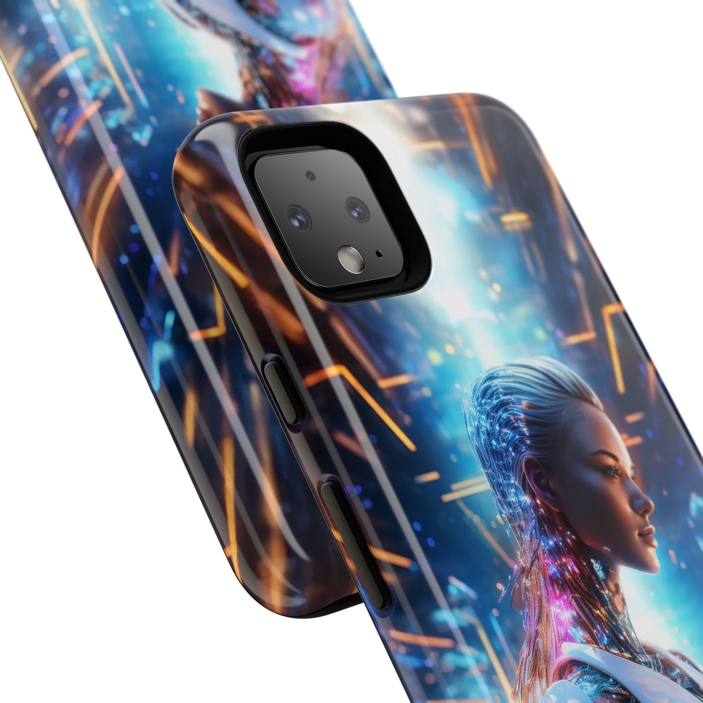 Futuristic Human Android Hybrid Cell Phone Case 008