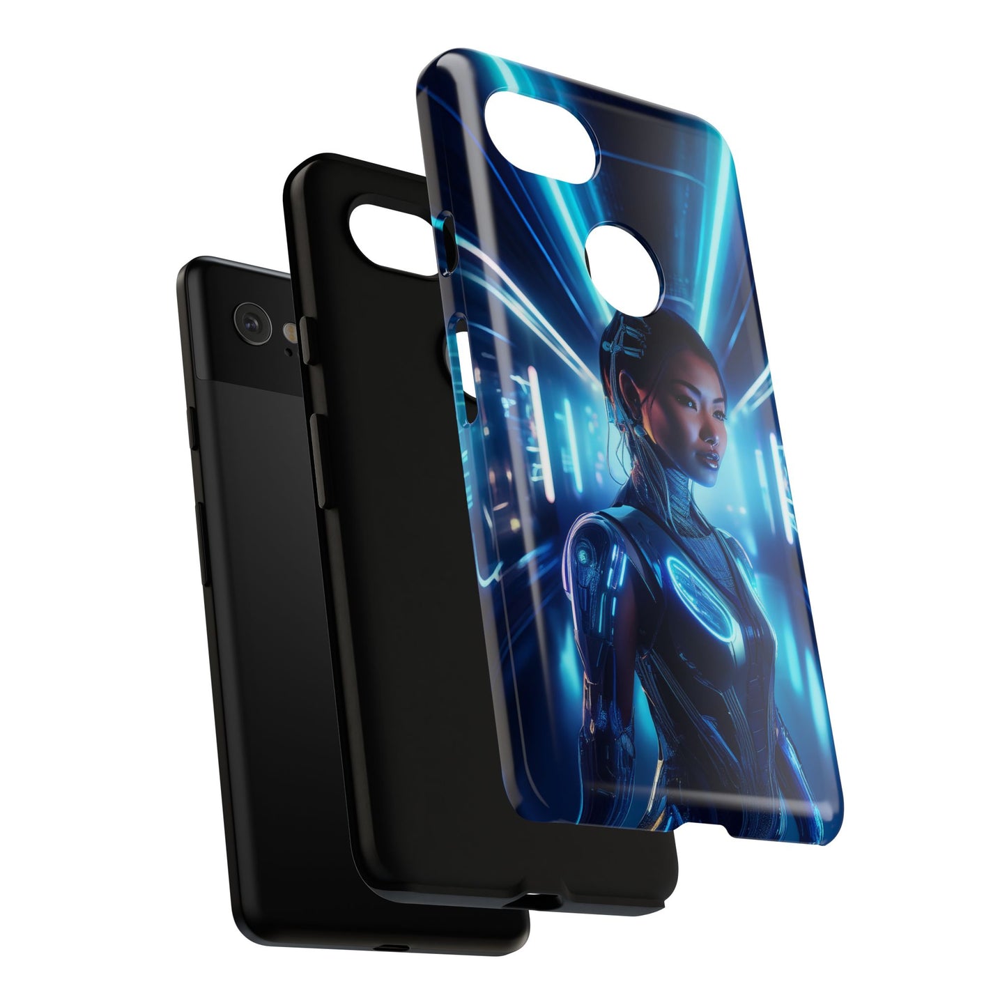 Futuristic Human Android Hybrid Cell Phone Case 004