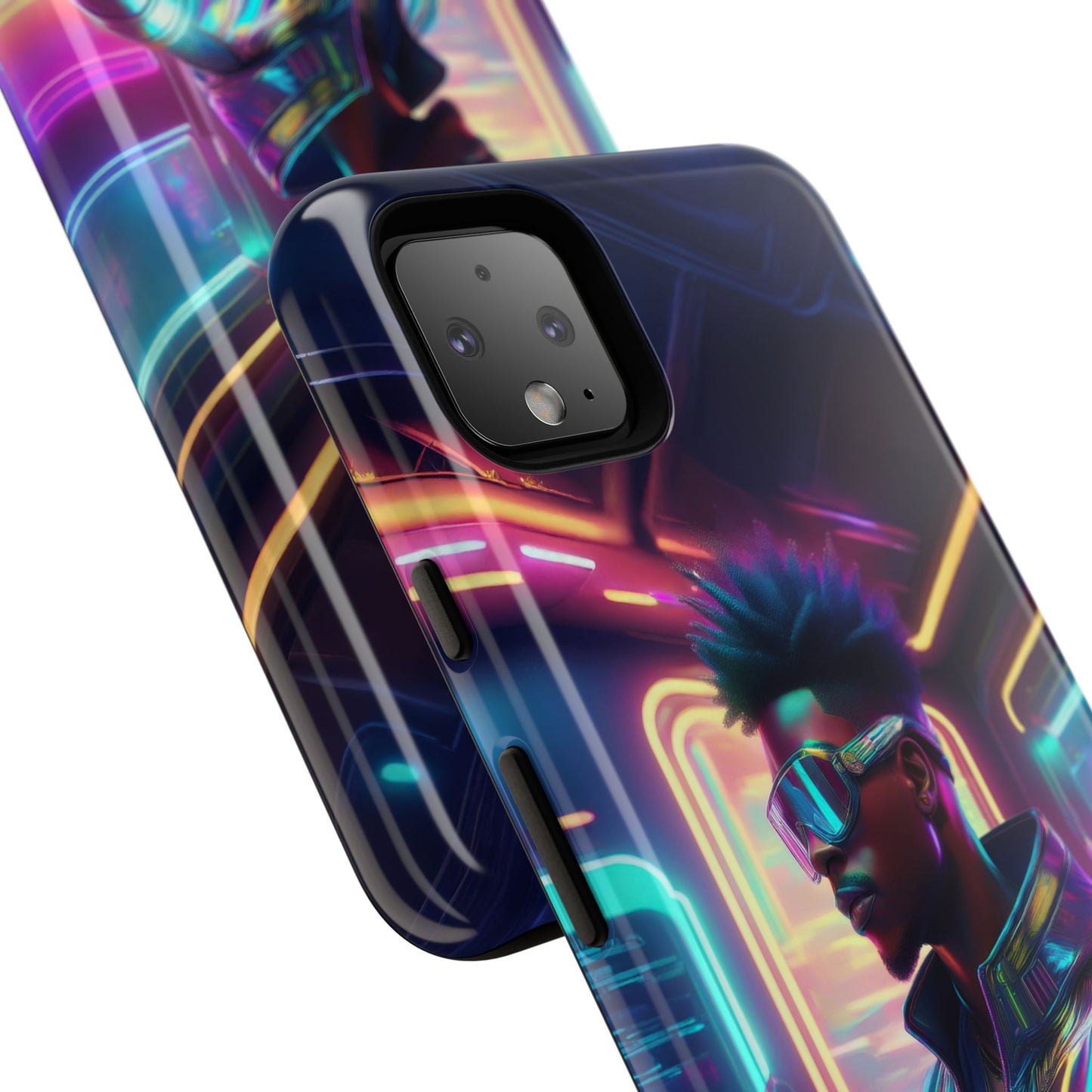 Futuristic Cyberpunk Male Cell Phone Case 004