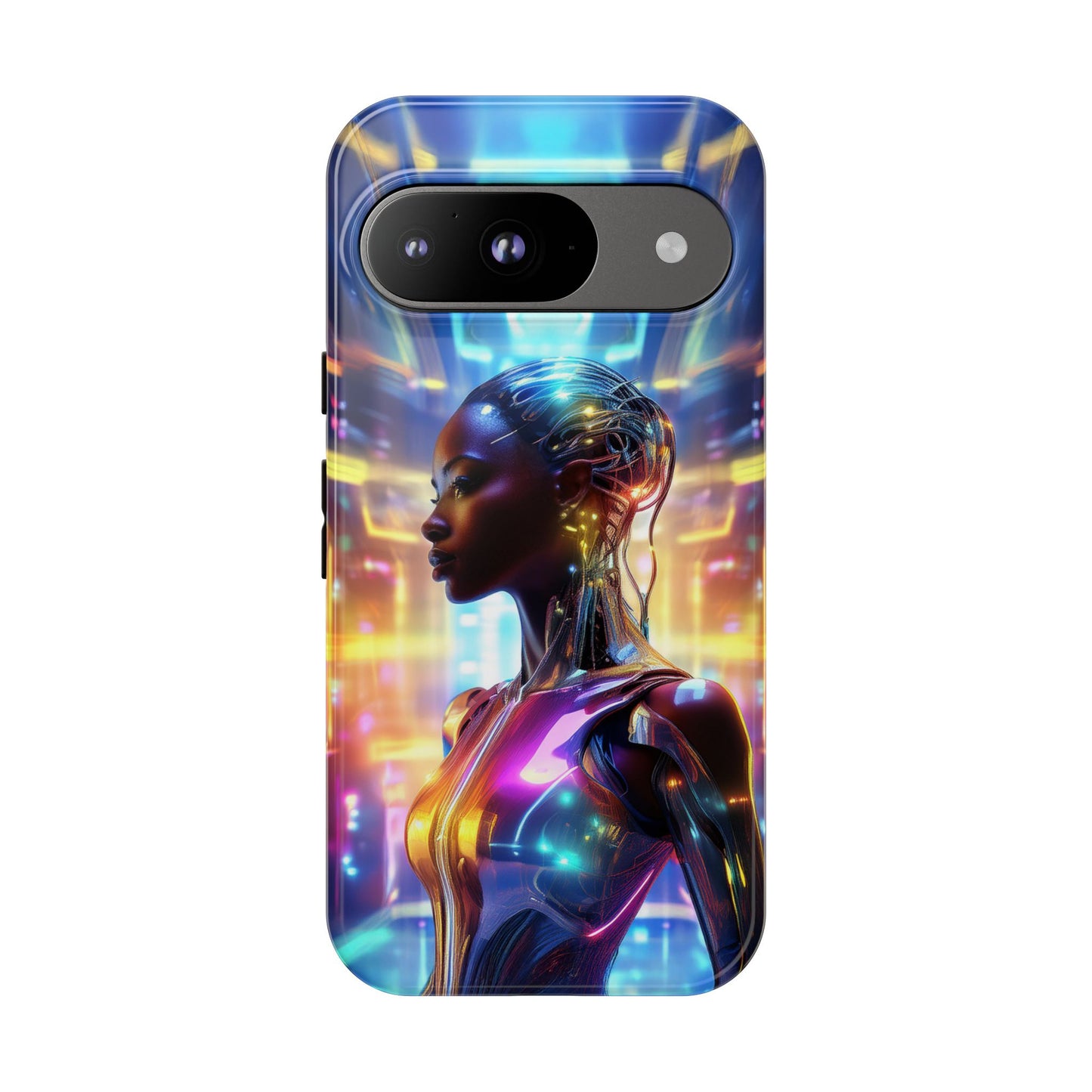 Futuristic Human Android Hybrid Cell Phone Case 011