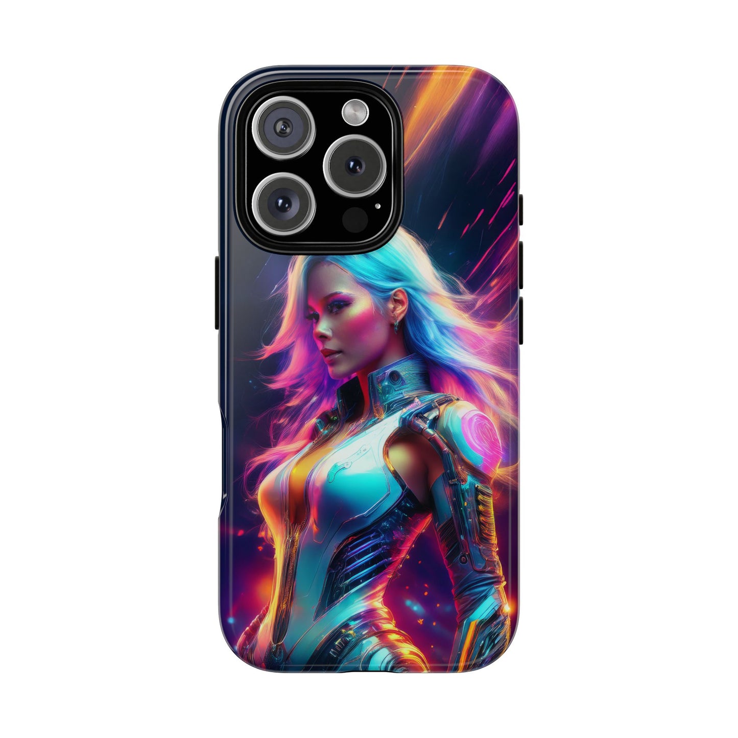 Futuristic Cyberpunk Female Cell Phone Case 012